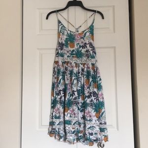 Pineapple Palm Patterned Dress 🍍